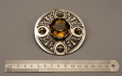 Scottish Silver Kilt Sash Brooch